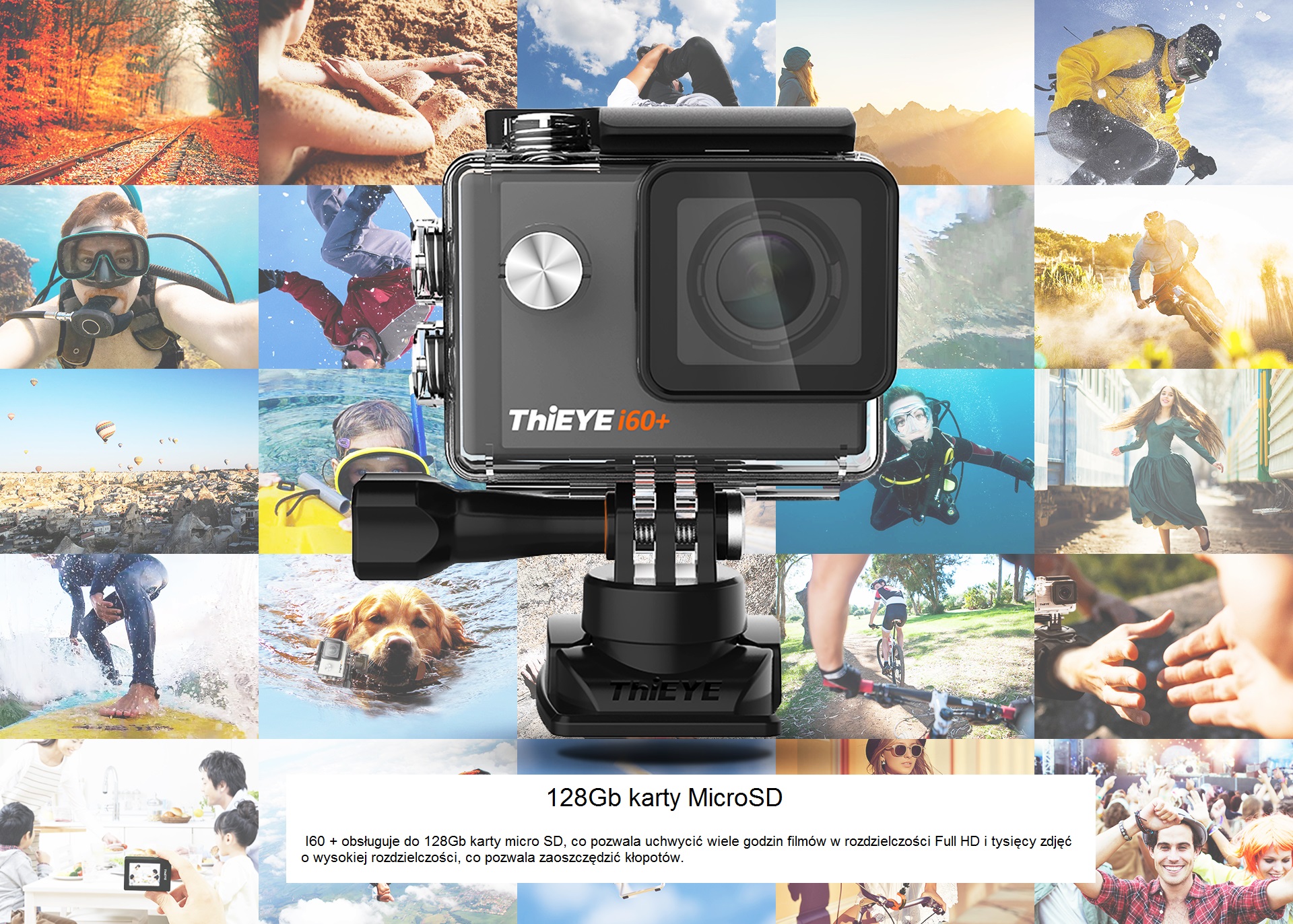 Kamera sportowa ThiEYE i60+ 4K Ultra HD WIFI